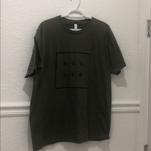 American apparel green tee